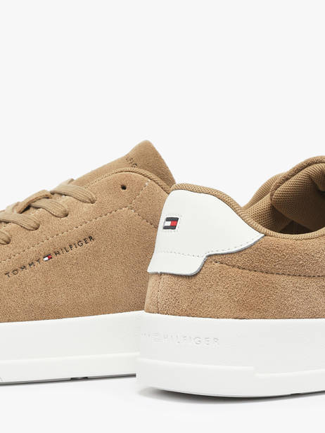 Sneakers Uit Leder Tommy hilfiger Bruin men 5716AEI ander zicht 2