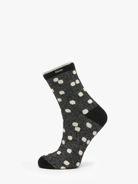 Damessokken Midnight Black Cabaia Zwart socks women MINUIT
