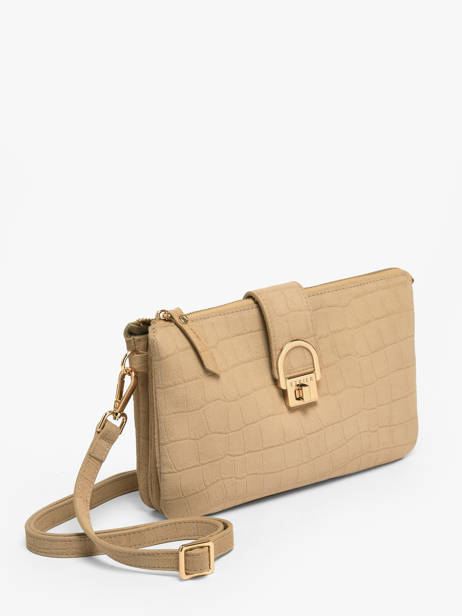 Cross Body Tas Equestre Croco Leder Etrier Beige equestre croco EECQ0143 ander zicht 2
