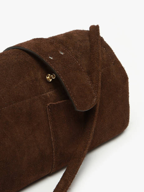 Cross Body Tas M Agnes Rundsleer Met Suède Finish Etrier Bruin agnes EAGV205M ander zicht 8