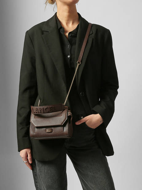 Handtas S Ninon Leder Lancel Bruin ninon A09221 ander zicht 1