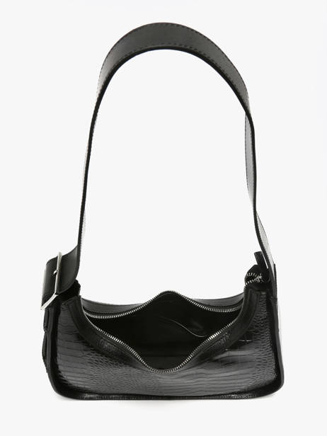 Schoudertas Croco Vernis Paul marius Zwart croco vernis VICTOCRV ander zicht 2