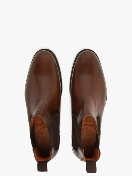 Chelsea Boots Uit Leder Kost Bruin men B ander zicht 3