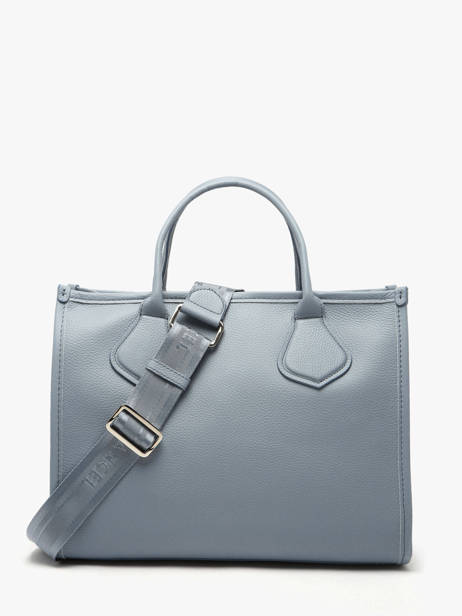 Handtas M Jour Leder Lancel Blauw jour A12996 ander zicht 4