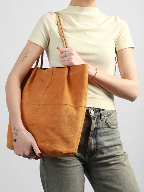 Schoudertas Brianna Leder Pieces Bruin brianna 17163617 ander zicht 1