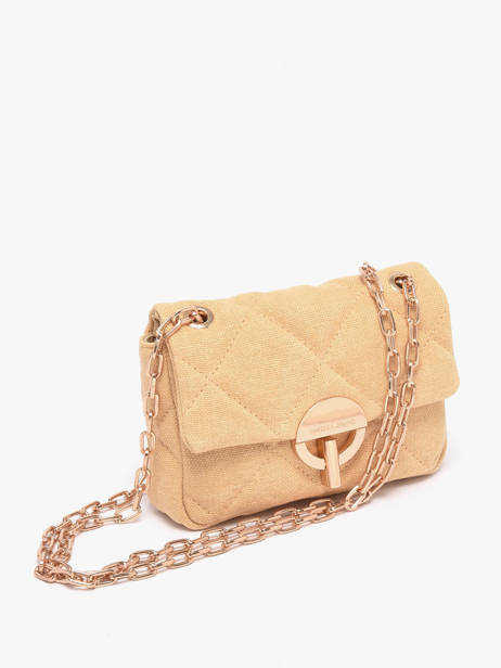 Cross Body Tas Moon Linnen Vanessa bruno Geel moon 70V40326 ander zicht 2