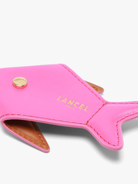 Bag Charm Funny Fish Leder Lancel Roze charms A14200 ander zicht 2