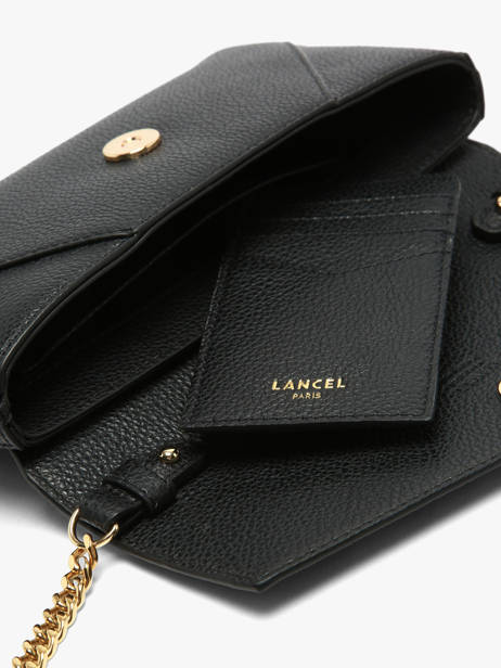 Cross Body Tas Enveloppe Leder Lancel Zwart enveloppe A14024 ander zicht 4