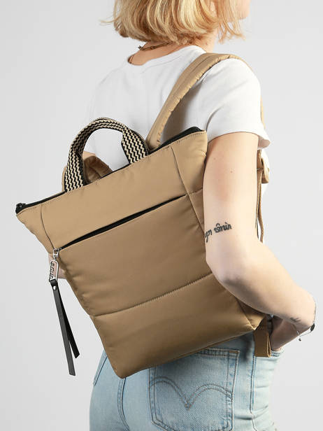 Rugzak Cumulus Gerecycleerd Nylon Aube Beige cumulus 101CS02 ander zicht 1