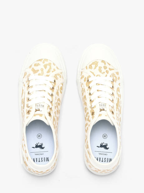 Sneakers Mustang Wit women M0232009 ander zicht 3