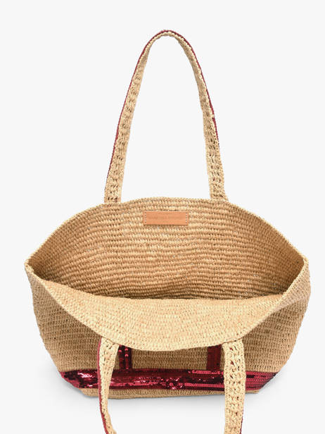 Handtas Cabas Raphia Raphia Vanessa bruno Beige cabas raphia 64V40380 ander zicht 3