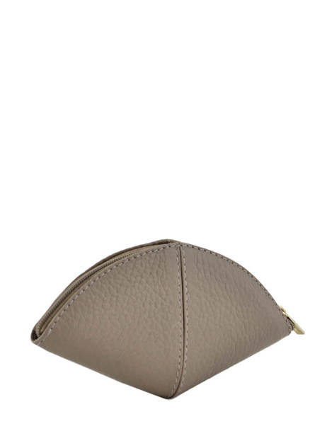 Portemonnee Leder Yves renard Grijs foulonne 29367 ander zicht 2