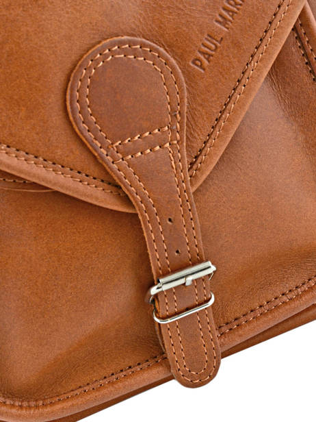 Cross Body Tas Vintage Leder Paul marius Bruin vintage BESACE ander zicht 2