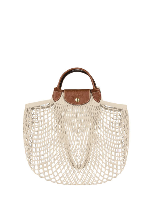 Longchamp Le pliage filet Schoudertas Wit