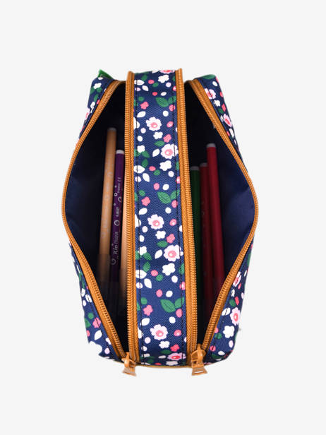 Pennenzak 2 Compartimenten Tann's Blauw les fantaisies f 21-12261 ander zicht 1