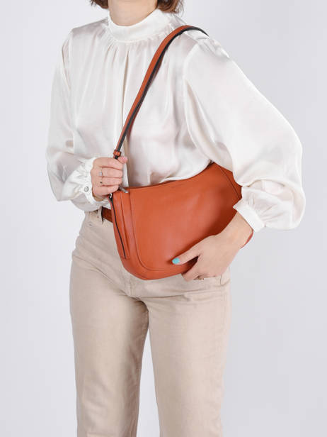 Cross Body Tas Confort Leder Hexagona Oranje confort 466743 ander zicht 1