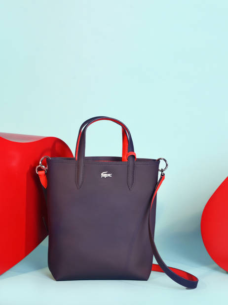 Schoudertas Anna Omkeerbaar Lacoste Blauw anna NF2991AA