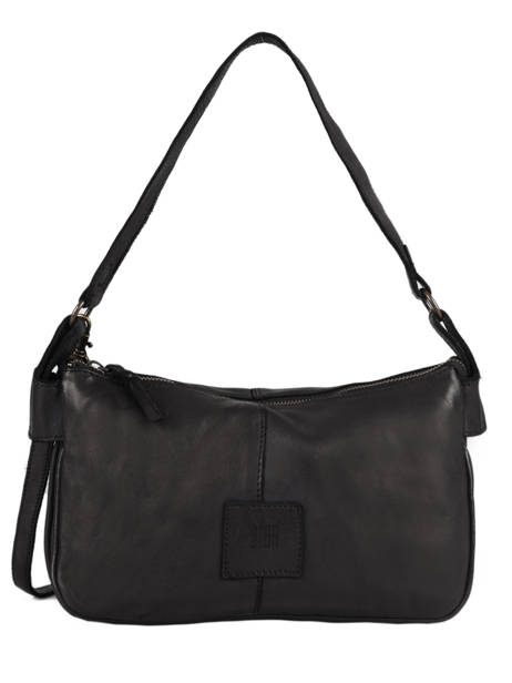 Cross Body Tas Heritage Leder Biba Zwart heritage BT18