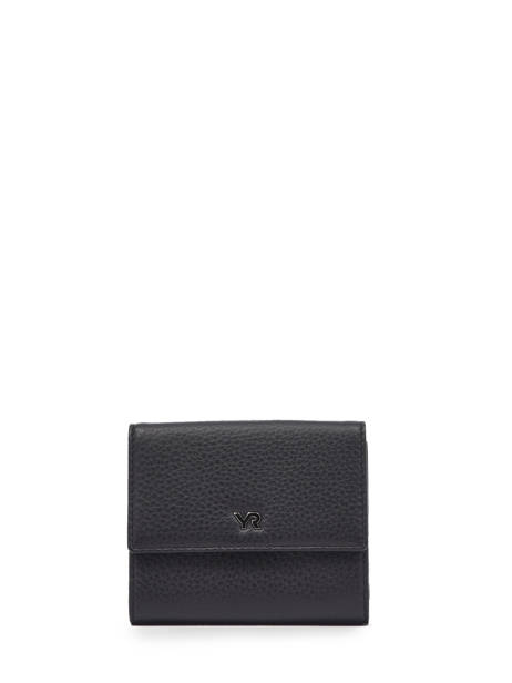 Portefeuille Foulonné Leder Yves renard Zwart foulonne 29482
