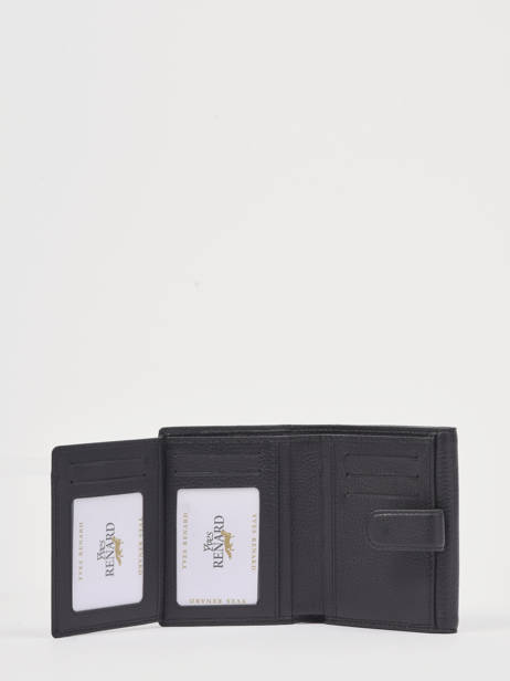 Portefeuille Foulonné Leder Yves renard Zwart foulonne 29482 ander zicht 1