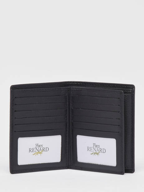 Portefeuille Leder Yves renard Zwart foulonne 56150GY ander zicht 1