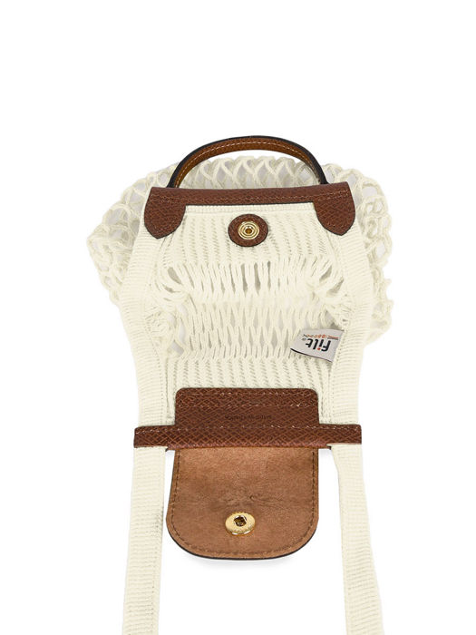 Longchamp Le pliage filet Clutch Wit