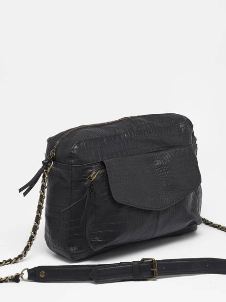 Cross Body Tas Naina Leder Pieces Zwart naina 17122474 ander zicht 2
