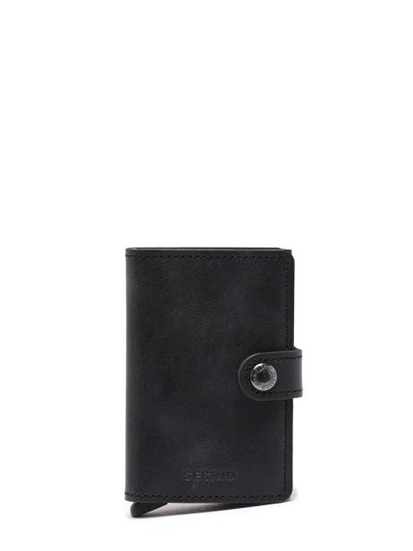 Kaarthouder Vintage Leder Secrid Zwart vintage MV