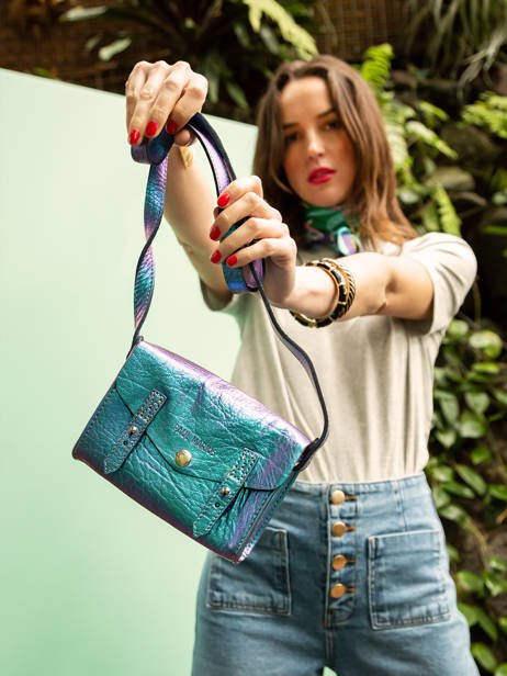 Cross Body Tas Mini Indispensable Scarabee Leder Paul marius Veelkleurig scarabee MINISCA