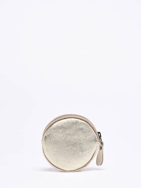 Ronde Portemonnee Nine Leder Milano Goud nine NI21127N ander zicht 2