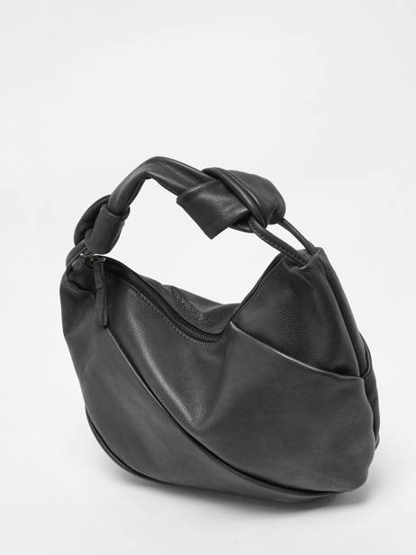 Schoudertas Stockholm Leder Basilic pepper Zwart stockolm BSTO01 ander zicht 2