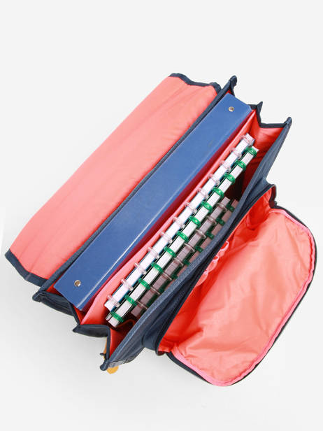 Boekentas 2 Compartimenten Lily Girls Stones and bones Blauw girls G ander zicht 3